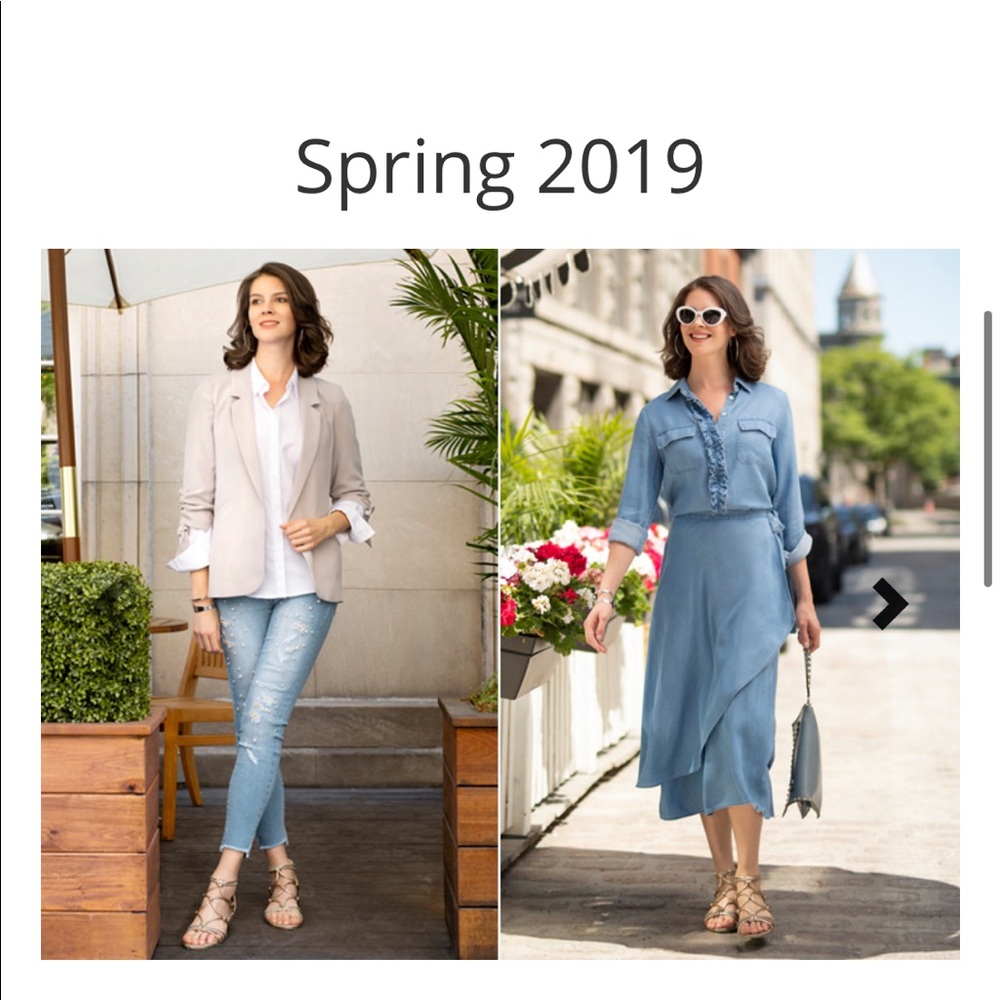 Renuar Light Blue Wash Denim Skirt